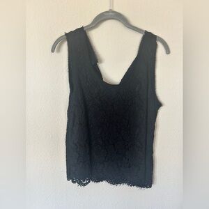 Banana Republic Black Lace Tank Top